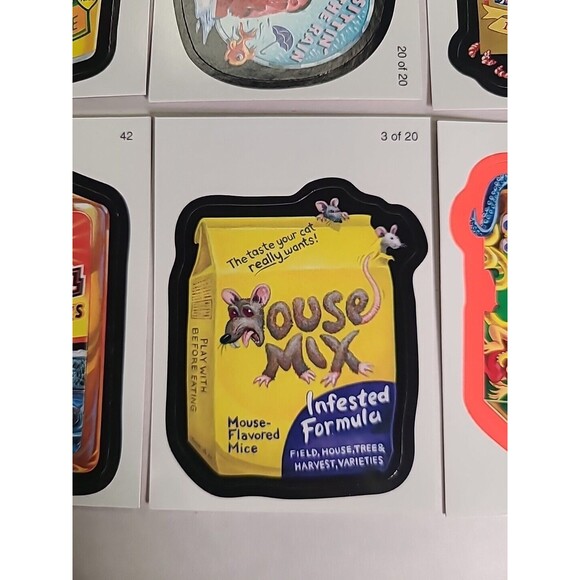 Vintage Inspired MIX LOT of 10 count 2010 Topps Wacky Packages sticker cards - Picture 8 of 11